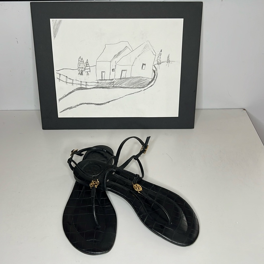 Tory Burch Miller Patent Sandals Women’s 8.5 M